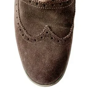 John Varvatos USA Brown Suede Wingtip Oxfords | 9 John Varvatos USA Brown Suede Wingtip Oxfords9 main image 3